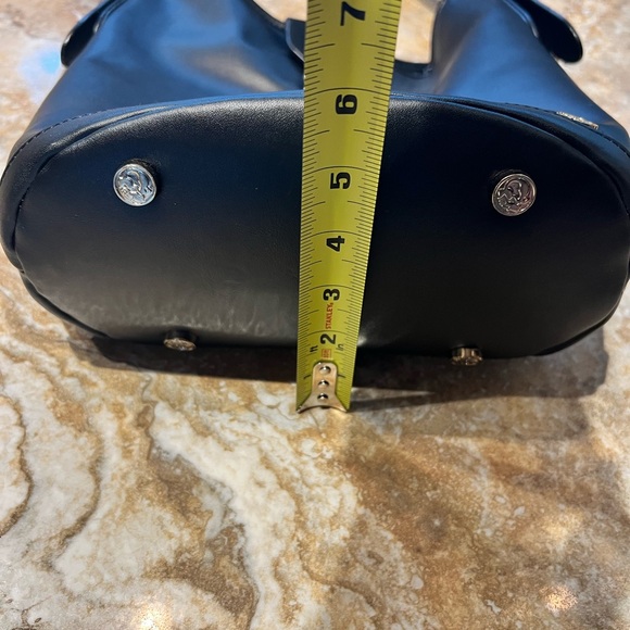 Spartina 449 Black Leather Bucket Bag EUC - Picture 7 of 15